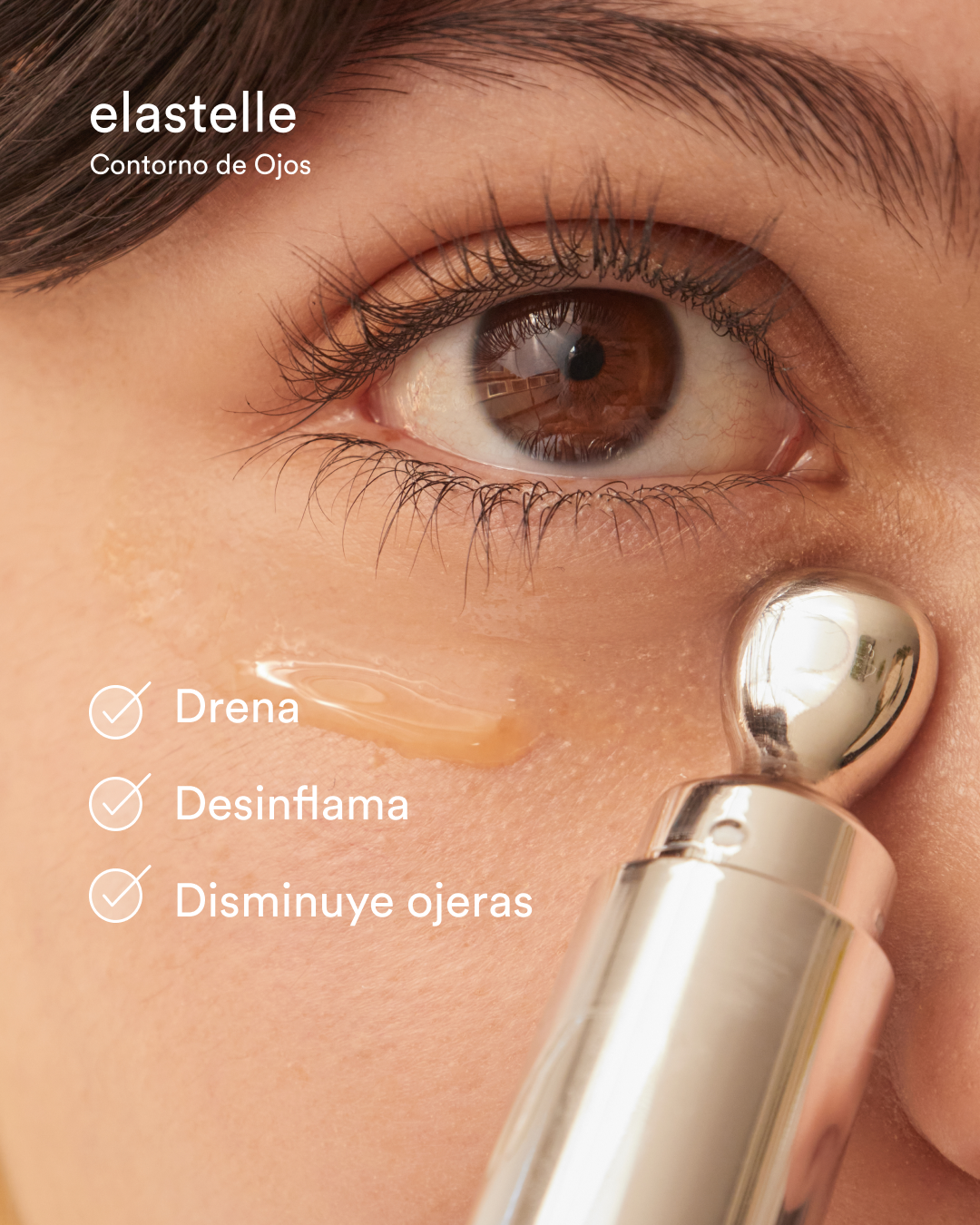 Contorno de Ojos Antiedad | Elastelle | Con tecnología de vibración incorporada