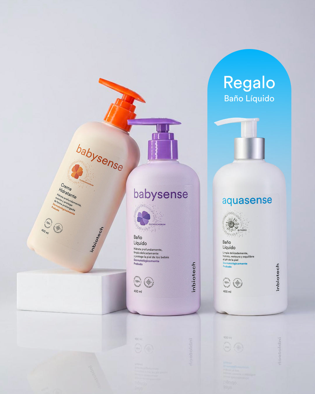 Babysense crema + Babysense baño + Gratis Aquasense Baño