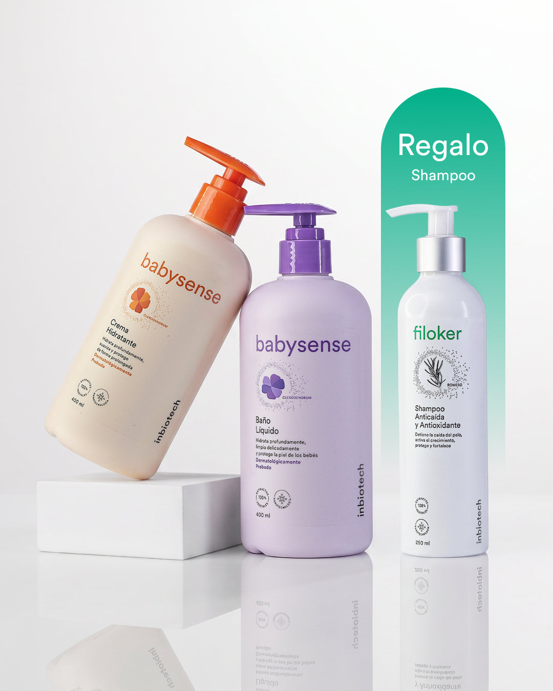Babysense crema + Babysense baño + Gratis Filoker shampoo 250